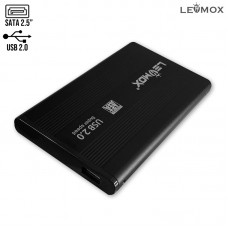 Case para HD Externo Sata 2.5 USB 2.0 LEY-33 Lehmox - Preto